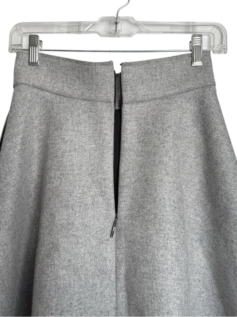 MSGM Pleated Circle Flare Mini Skirt Women’s Size Medium 40 EU Gray Wool Blend - Picture 4 of 10